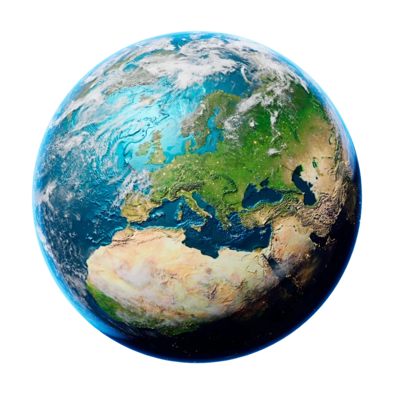 Zdjęcie przedstawiajace planetę Ziemię.