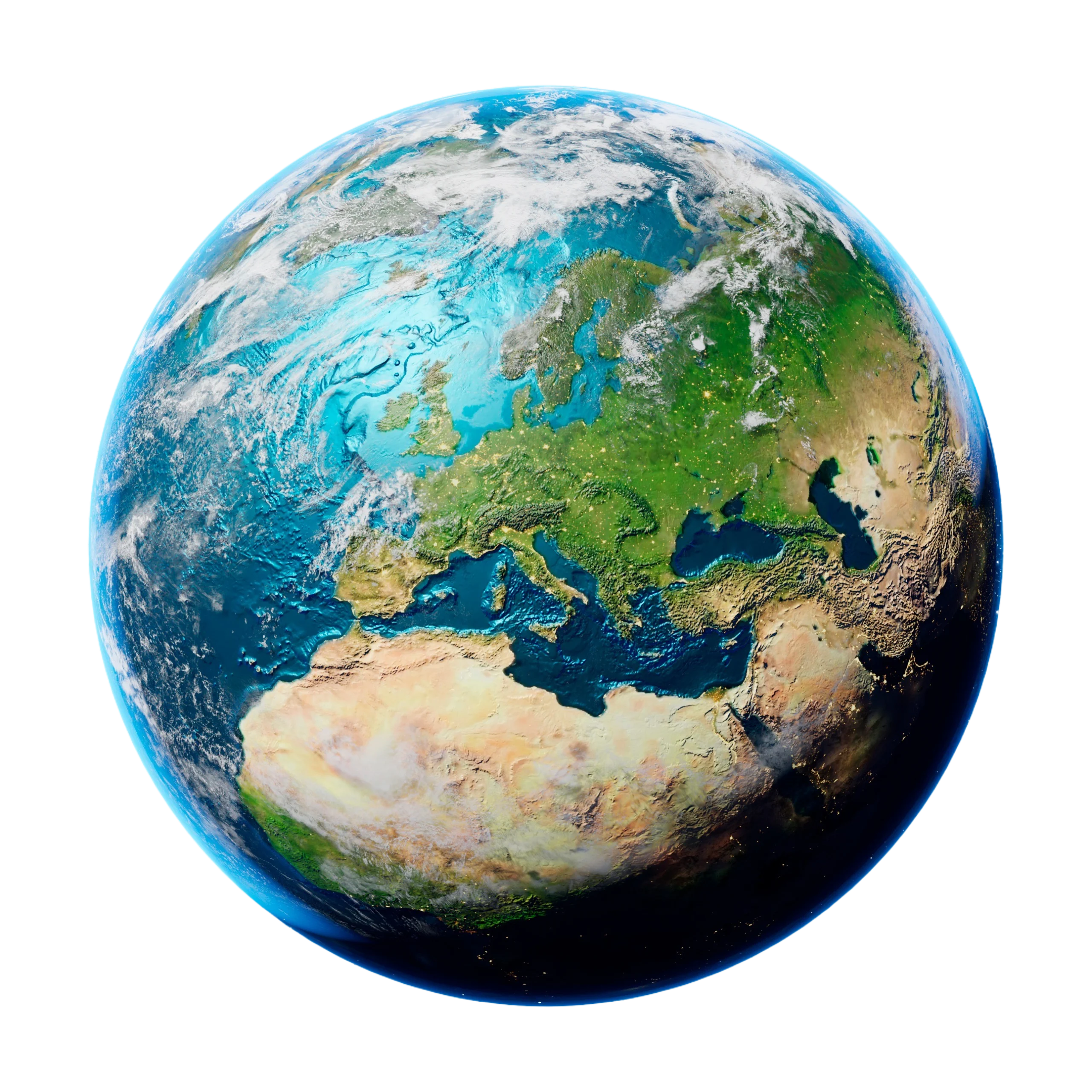 Zdjęcie przedstawiajace planetę Ziemię.